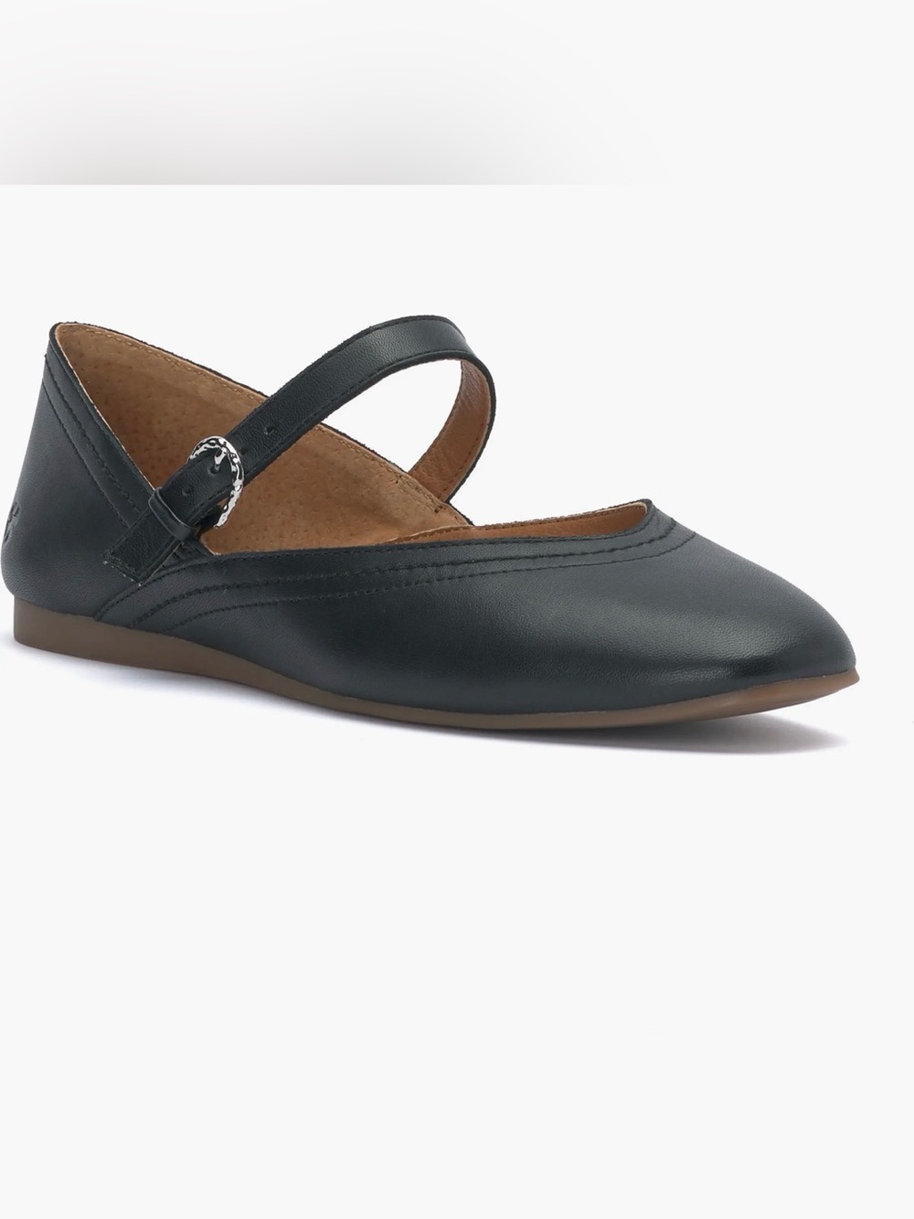 Lucky Brand Black Mary Jane Flat with Buckle Strap